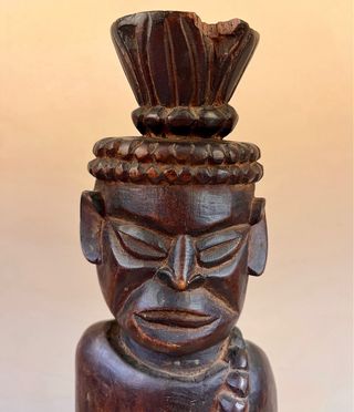 Figura africana de autoridad Lunda–Chokwe 31,5 cm