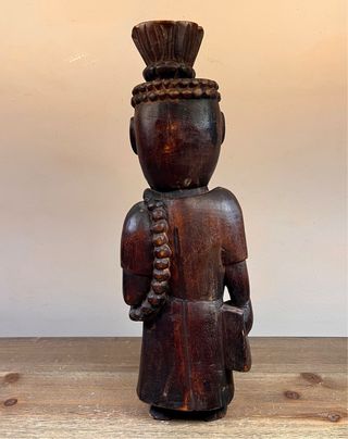 Figura africana de autoridad Lunda–Chokwe 31,5 cm