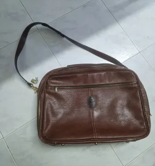 Maleta de Cuero Marrón Novuc