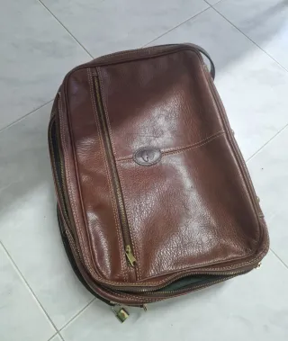 Maleta de Cuero Marrón Novuc