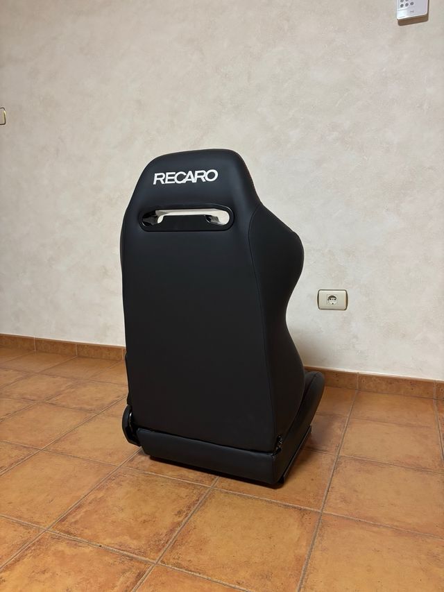 Asientos Recaro Speed Negros Costura Roja Nuevos