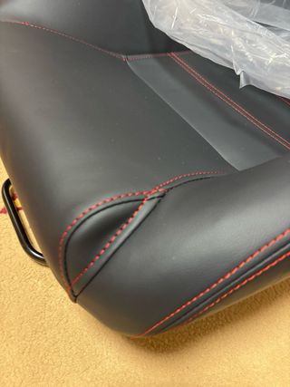 Asientos Recaro Speed Negros Costura Roja Nuevos