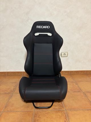 Asientos Recaro Speed Negros Costura Roja Nuevos