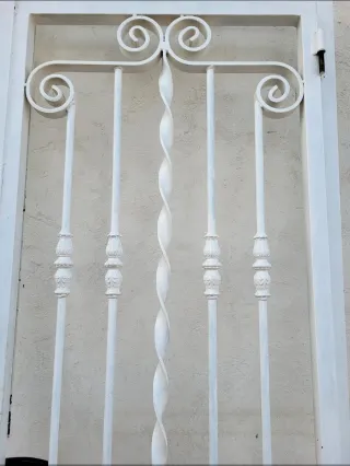 Puerta de reja hierro forjado