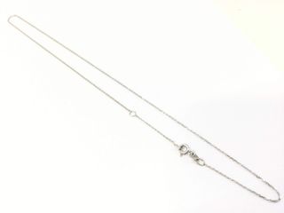 Cadena Fina Oro Blanco 18k