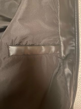 Chaqueta Bomber Negra Hombre Talla XL