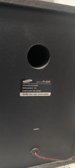 Altoparlanti Samsung PS 820E Bass Reflex