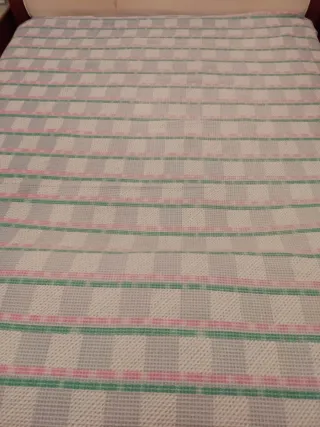 Copriletto trapuntino singolo a quadri