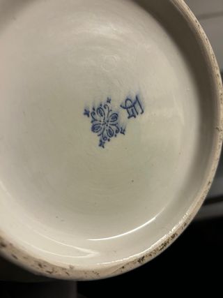 Vaso in porcellana decorato floreale