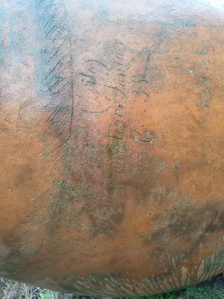 TINAJA TINA VINO BARRO GRANDE GIGANTE ANTIGUA