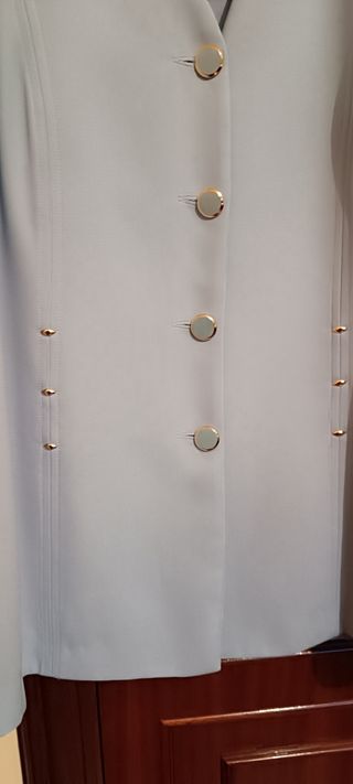 Traje chaqueta y falda Roset azul