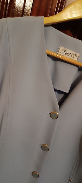 Traje chaqueta y falda Roset azul