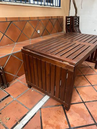 Mesa y 6 sillas de jardín Ikea