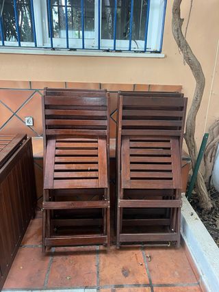 Mesa y 6 sillas de jardín Ikea