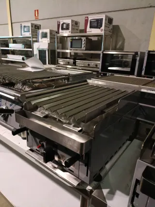 Barbacoa a gas de piedra volcánica 400 mm.