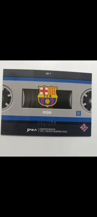 Carta Pedri Barcelona Daka numerada /175