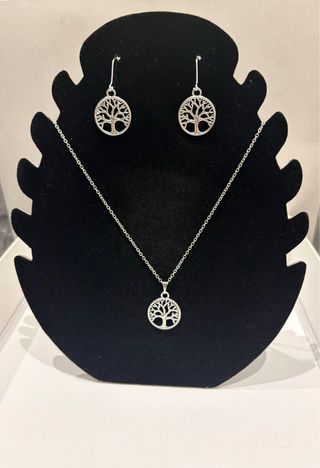 Conjunto Collar y Pendientes Árbol de la Vida