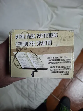 Atril para partituras y leggio
