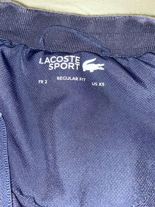 Conjunto deportivo Lacoste azul y blanco
