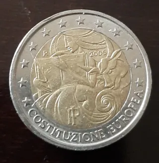 2€ Italia 2005 Constitución Europea