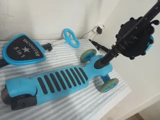 Patinete infantil 3 ruedas rosa y azul