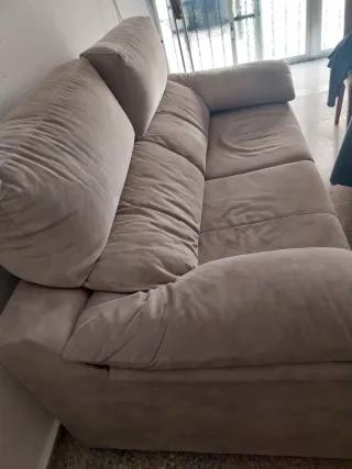 Sofá de 3 plazas beige