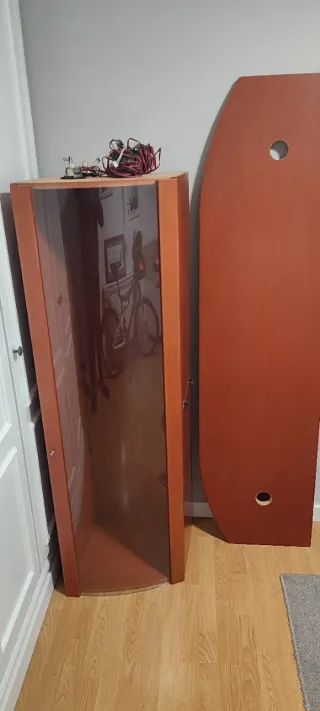 Mueble Comedor Madera y Cristal