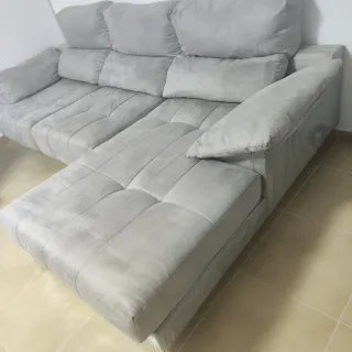 Sofá Chaise Longue Gris