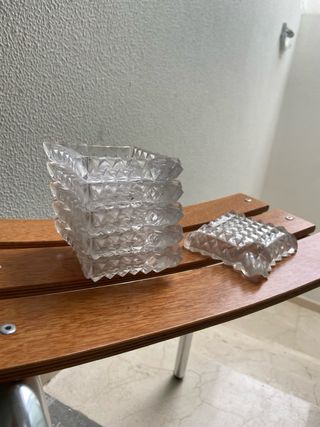 Ceniceros de cristal retro vintage