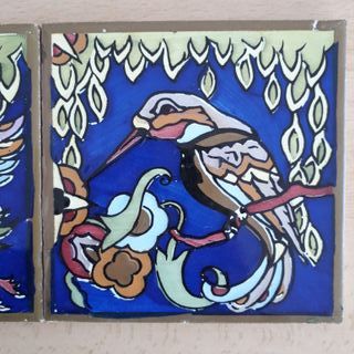 V23 AZULEJOS MODERNISTAS MARTIN PESCADOR PAVO REAL