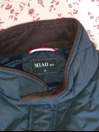 Chaqueta acolchada azul hombre talla M