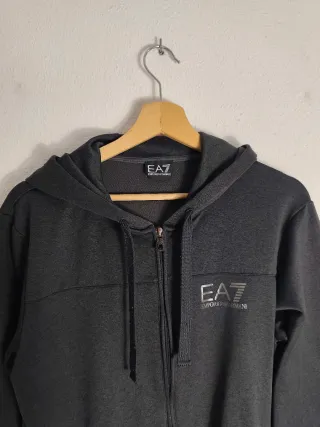 Chaqueta con cremallera Gris Emporio Armani