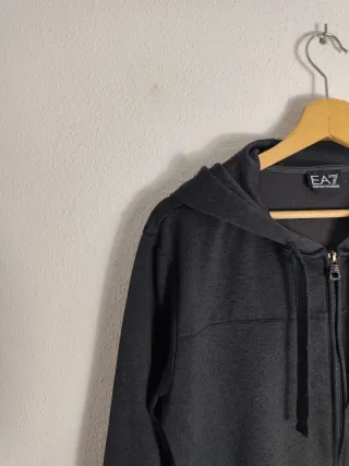 Chaqueta con cremallera Gris Emporio Armani