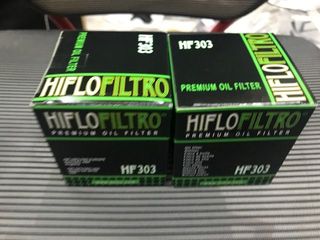 2 Filtros Aceite HIFLOFILTRO HF303 Moto