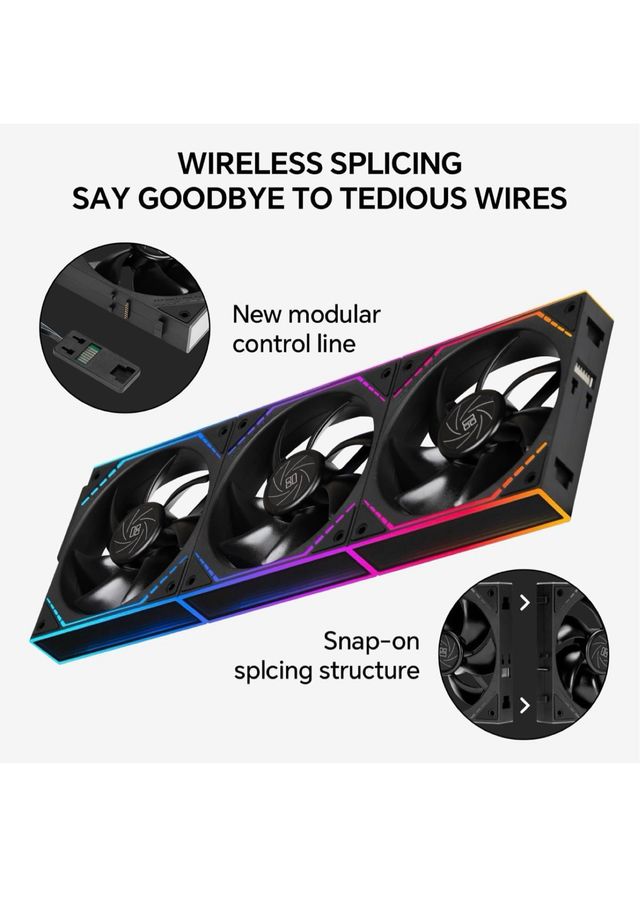 Pack 3 Ventiladores RGB PC