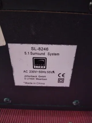 Subwoofer Speedlink 5.1 Negro/Plata