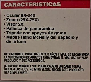 Telescopio Tasco Zoom 25-75x50mm