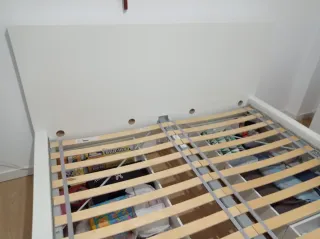 Estructura Cama MALM Blanca 160x200 + 4 Cajones