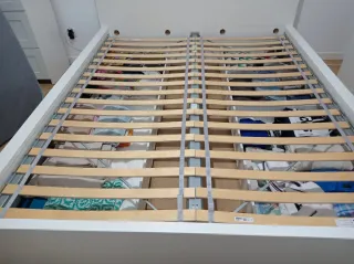 Estructura Cama MALM Blanca 160x200 + 4 Cajones