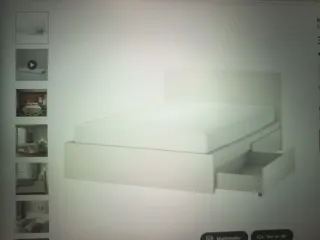 Estructura Cama MALM Blanca 160x200 + 4 Cajones