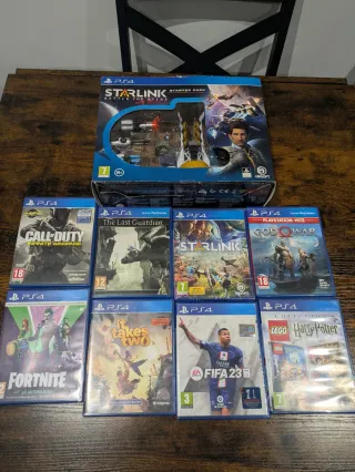 Consola Sony PS4 Pro 1TB Negra + Juegos