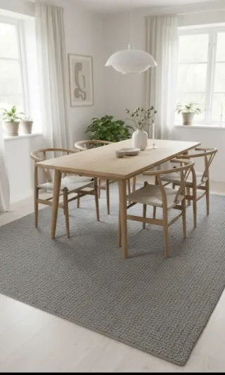 Alfombra gris Ikea 133x195 cm