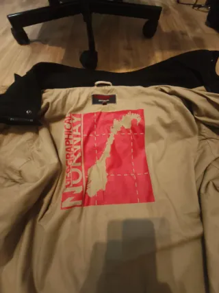 Abrigo Geographical Norway Negro XXXL