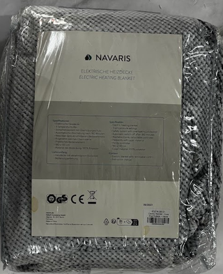 Manta Eléctrica Gris Suave