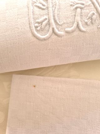 12 tovaglioli francesi con monogramma DA
