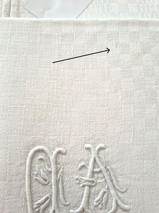 12 tovaglioli francesi con monogramma DA