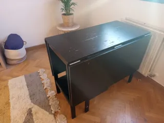 Mesa plegable Ikea negra