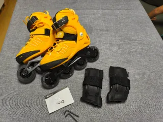 Patines Oxelo Fitness Fit 3 Junior y bolsa