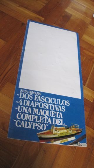 Maqueta Barco Calypso Cartón Cousteau
