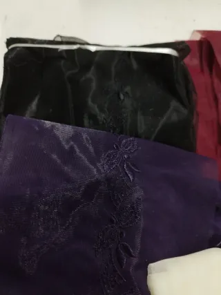 Lote Rosa 5 Tiras de marquiset bordado central